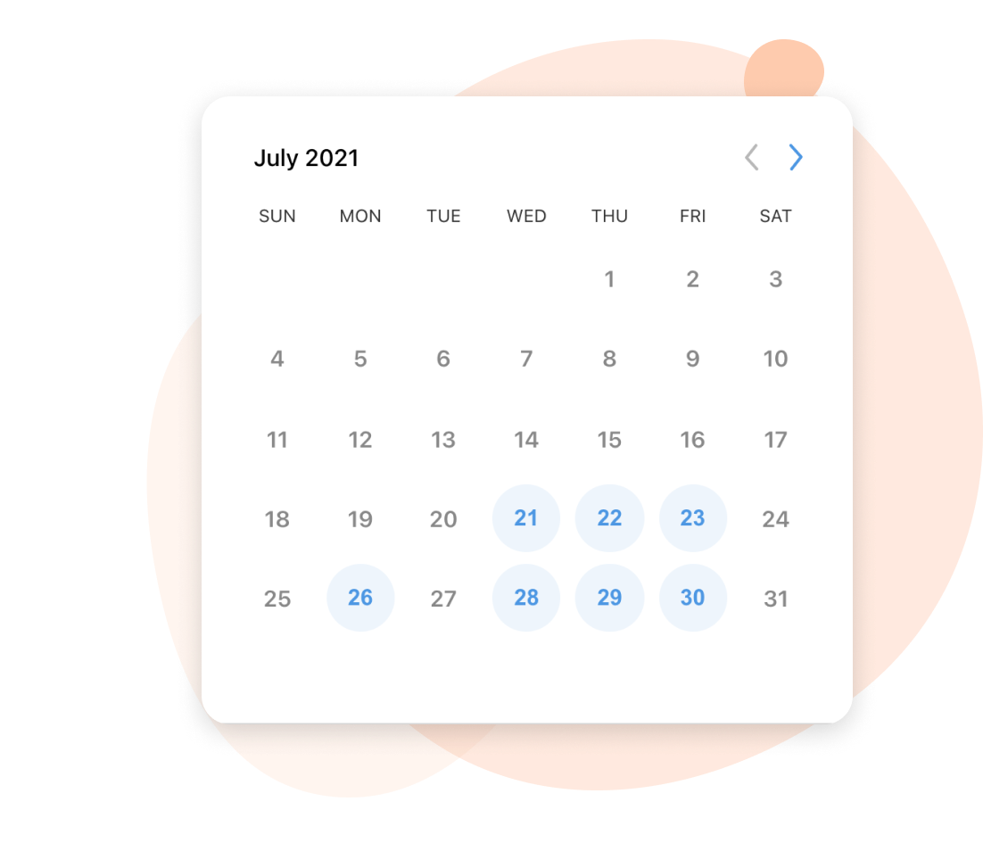 Calendar-section