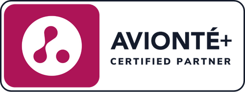Avionté+ Certified Partner Badge - Dark